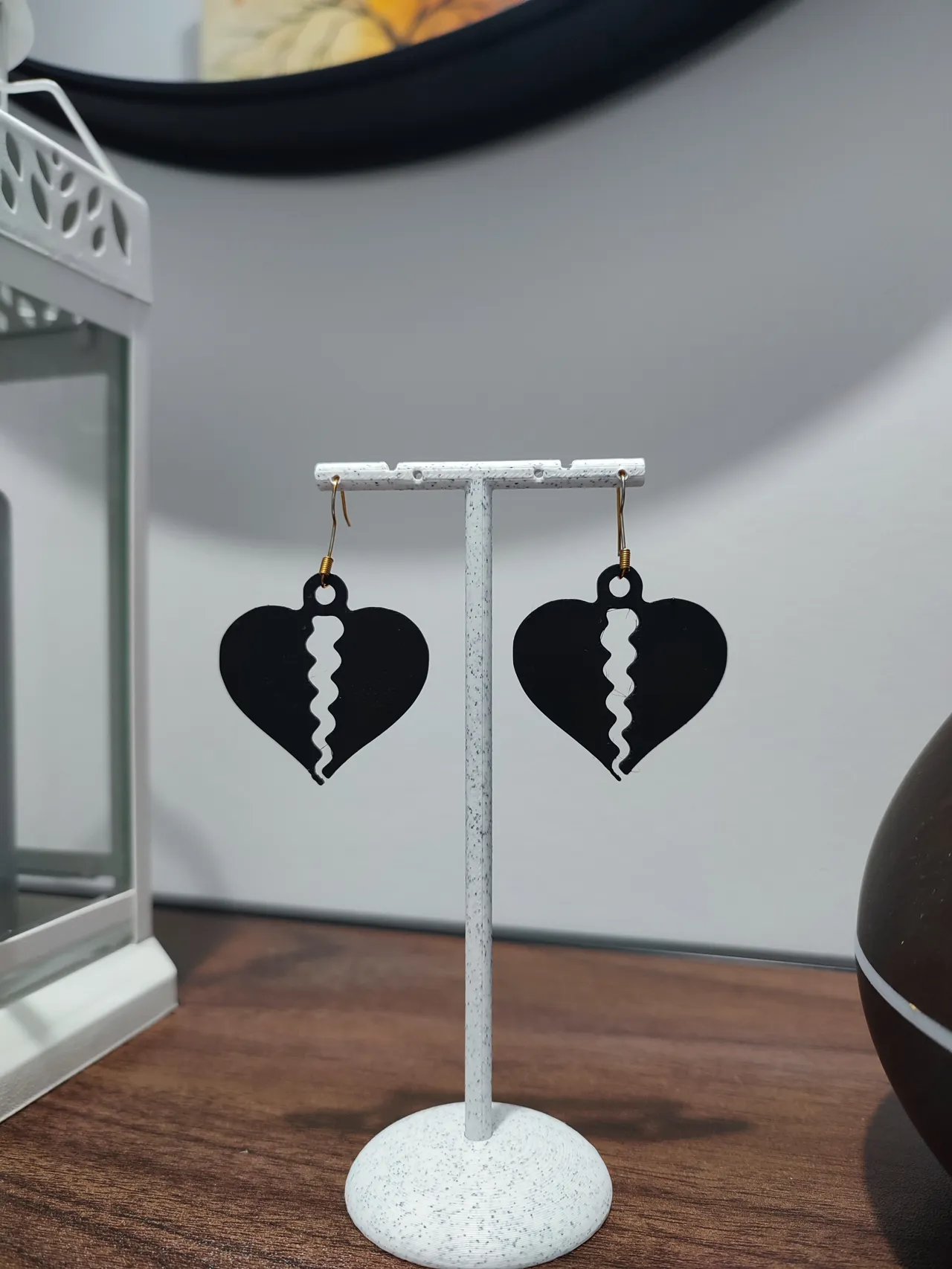 Aretes Cisma de Obsidiana view 2