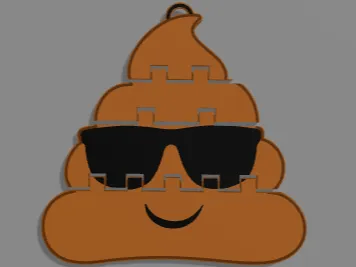 Flexi Poop Key Chain