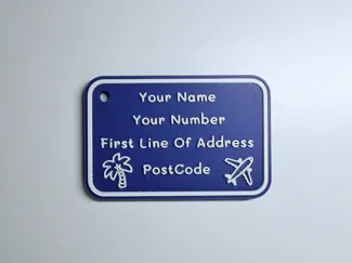 Personalised Luggage Tag