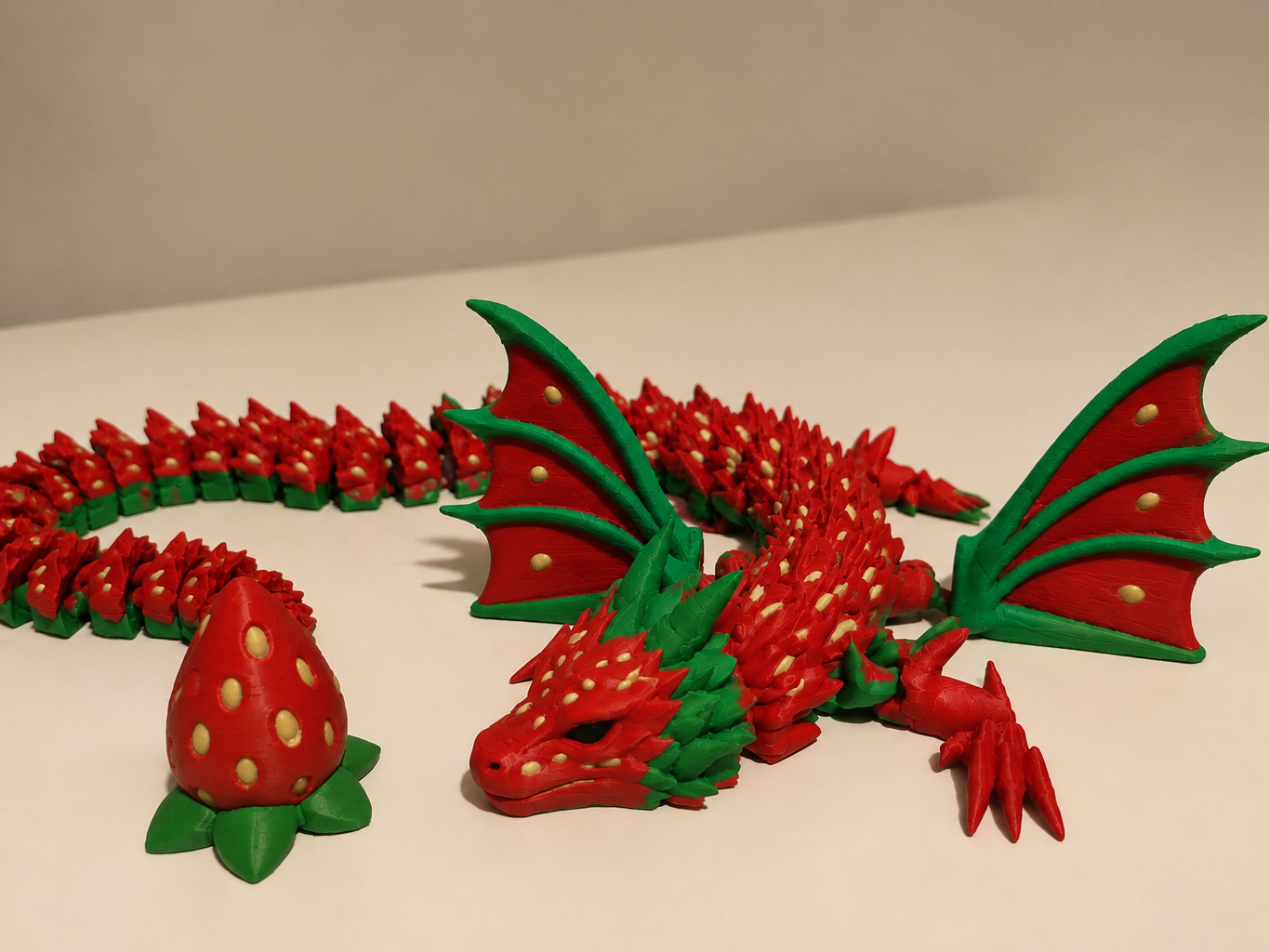 Articulated Strawberry Dragon - 1