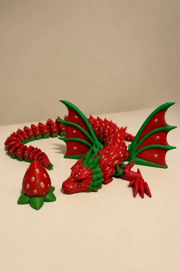 Adorno temático: Articulated Strawberry Dragon — vista de referencia 4