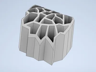 Futuristic Pencil Holder V1