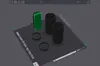 0.2mm layer, 2 walls, 10% infill Writing "PETG and PLA"