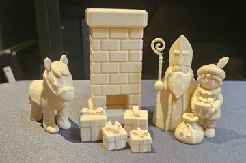Modelo para impresión 3D: Sinterklaas en Piet set — vista de referencia 3