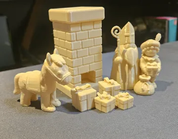 Modelo para impresión 3D: Sinterklaas en Piet set — vista de referencia 5