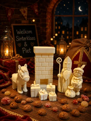 Modelo para impresión 3D: Sinterklaas en Piet set — vista de referencia 2