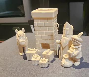Modelo para impresión 3D: Sinterklaas en Piet set — vista de referencia 4