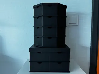 Octagonal Rotating Cabinet with Base (Lazy Susan)