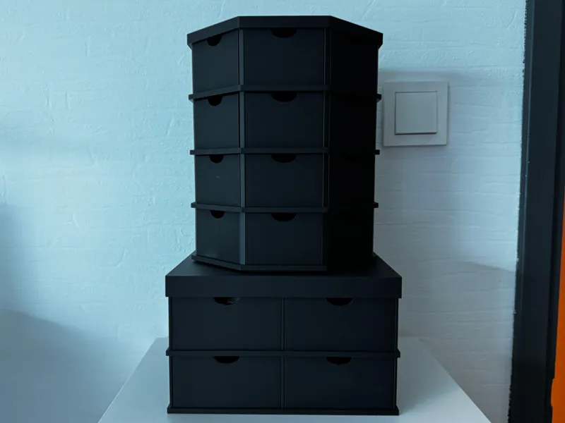 Octagonal Rotating Cabinet with Base (Lazy Susan)