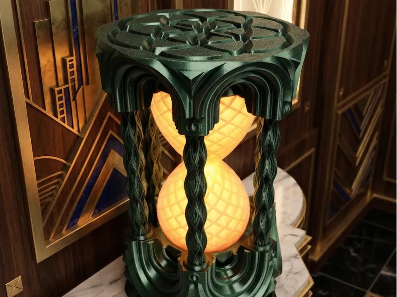 Art Deco Spiral Glow Lamp
