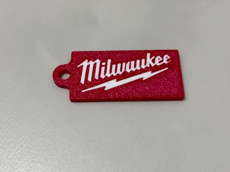 milwaukee logo keyring