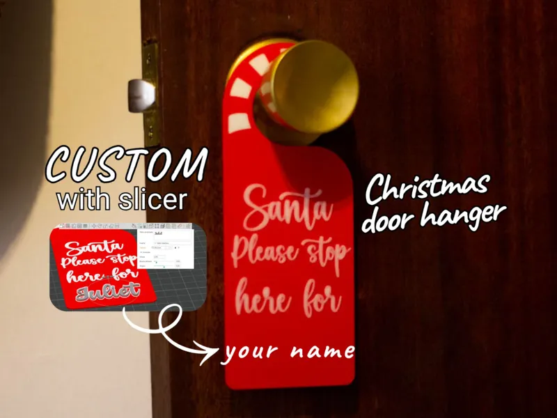 Personalized Christmas Door Hanger