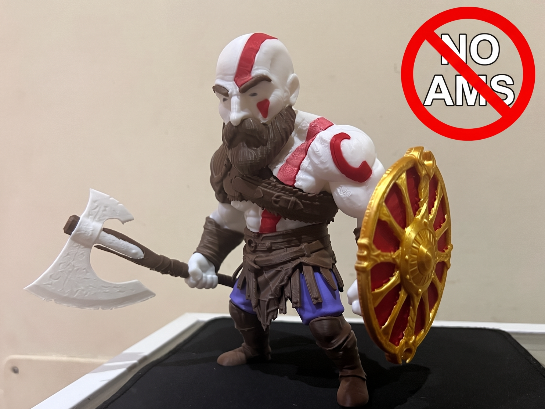 Kratos - God of War Press-Fit Figure, No AMS - 1