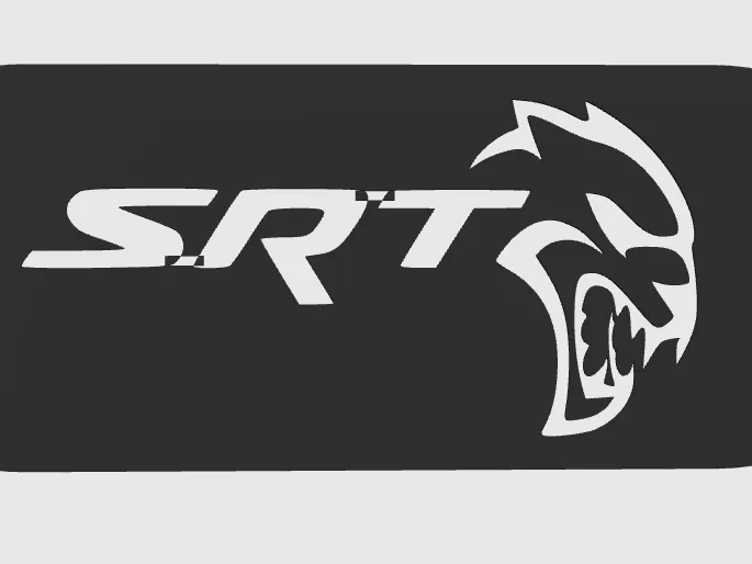 SRT logo detailing stencil