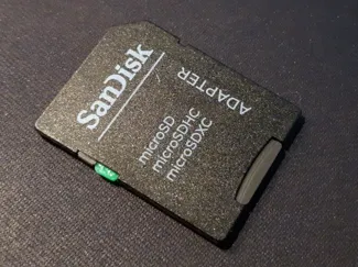 MicroSD to SDcard adapter fix