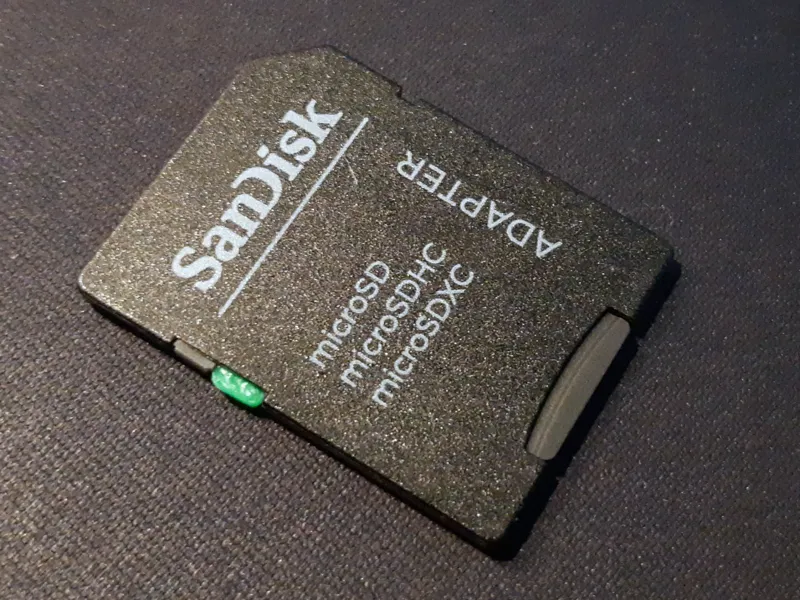 MicroSD to SDcard adapter fix