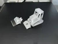 Racloir bulldozer pour plateau d'impression — photo 1