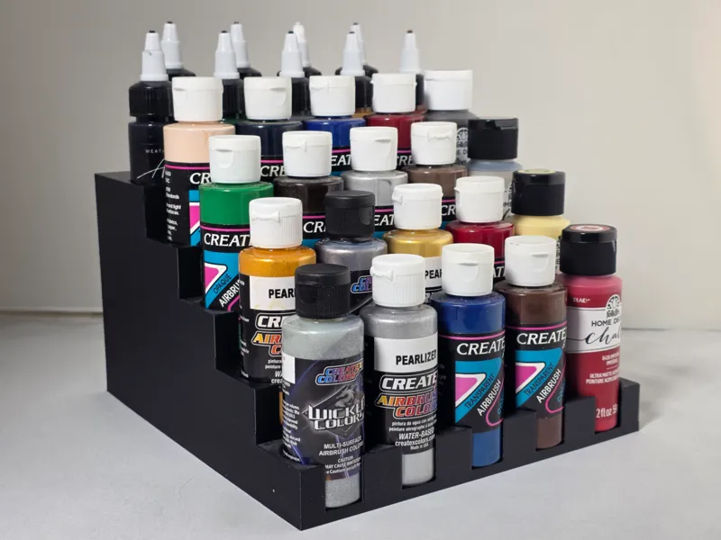 Airbrush Paint Desk Rack Organizer 35mm & 30mm