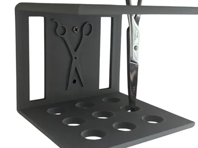 Wall-mounted Scissor Holder for Salon