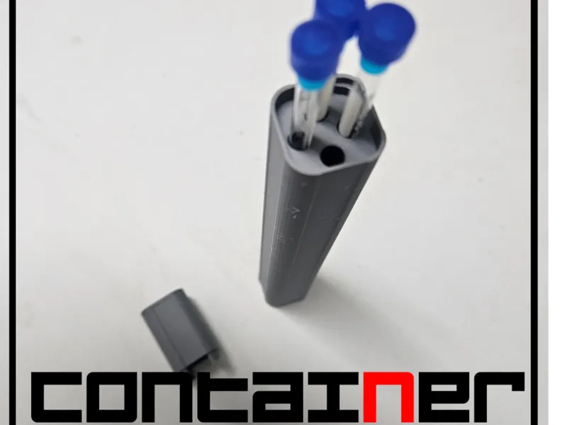 NMR tube Container - Simple and Lightweight Case 
