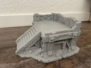 Escenografía en miniatura: Industrial Platform – Erhöhte Sci-Fi Plattform — vista de referencia 3