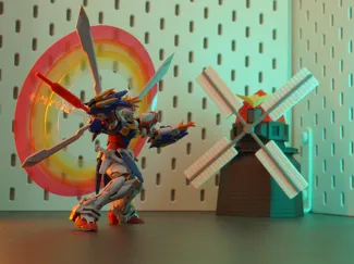 SD Nether Gundam Windmill mode NonAMS