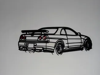 Nissan Skyline R34 Wandkunst