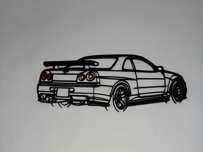 Nissan Skyline R34 Wandkunst