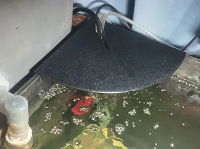 Aquarium Air Pump Splash Guard & Wire Holder