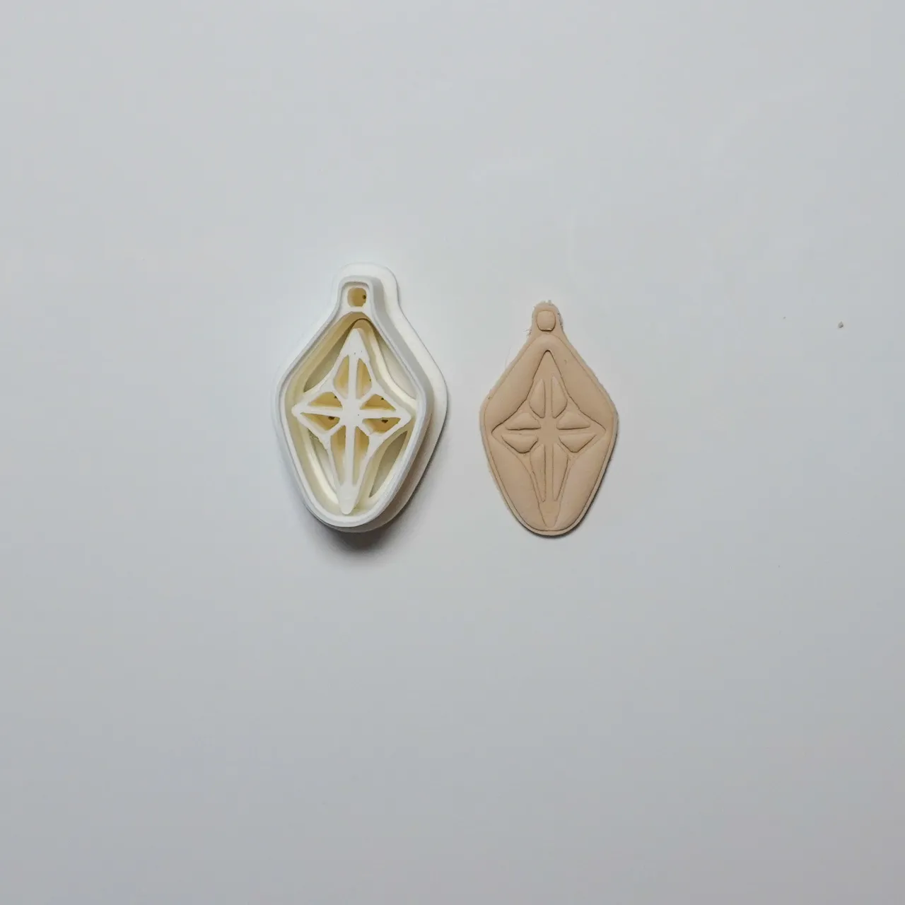 Christmas Bauble Polymer Clay Cutter Earrings view 3