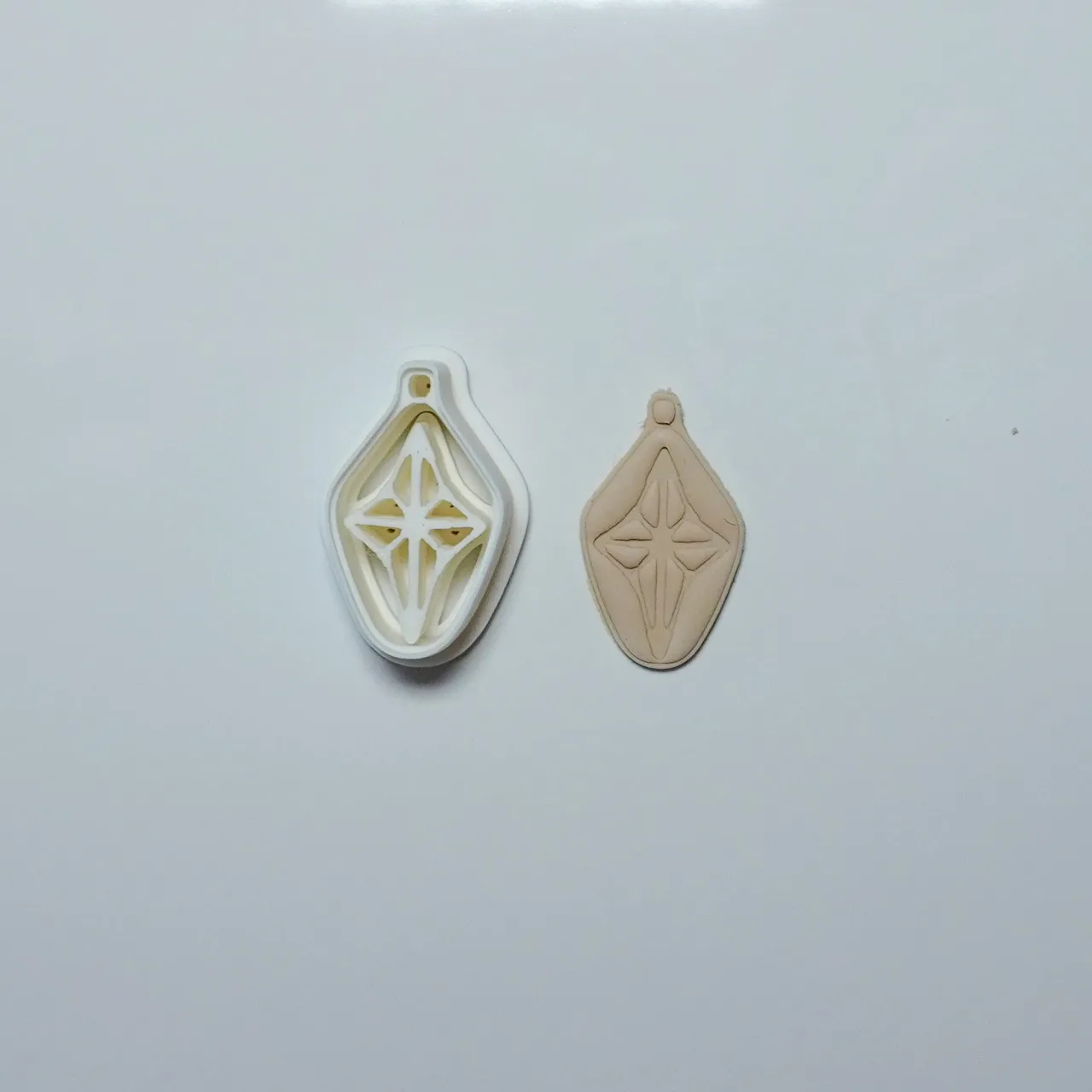 Christmas Bauble Polymer Clay Cutter Earrings view 2