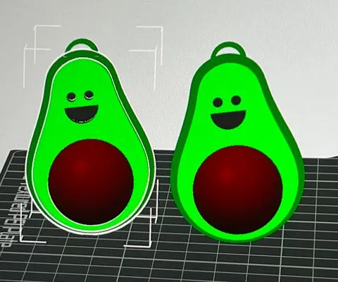 avocado earrings view 2