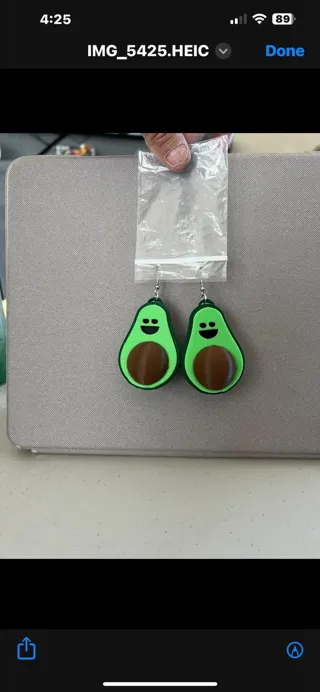 avocado earrings