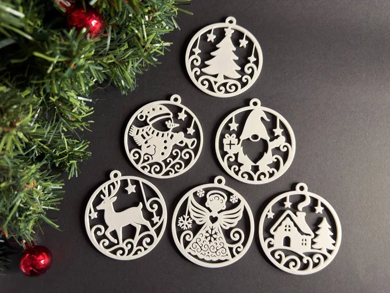 Simple Christmas Ornament Set