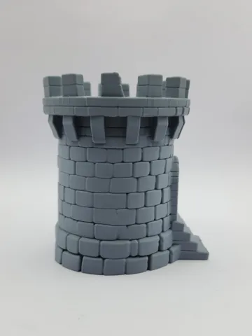 Accesorio para filamento: Simple Castle Tower Model — vista de referencia 5