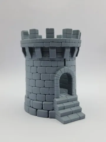 Accesorio para filamento: Simple Castle Tower Model — vista de referencia 4