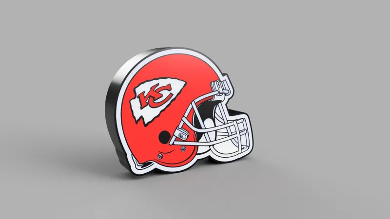 KC Chiefs Helmet Lightbox