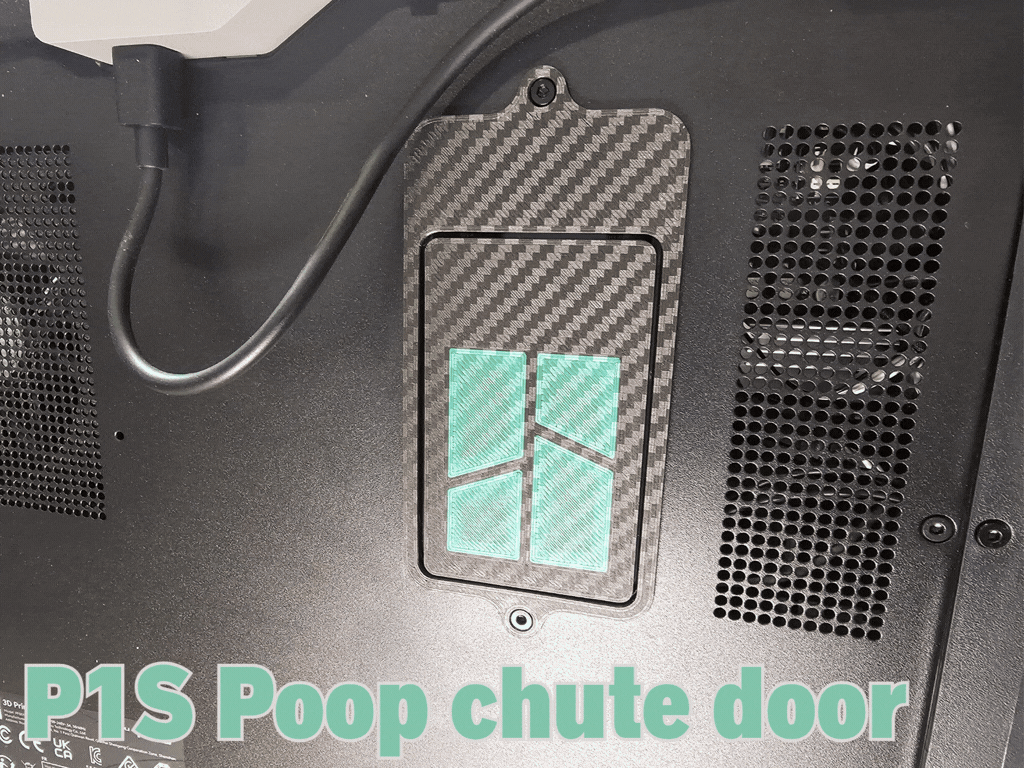 P1S Poop Chute Door