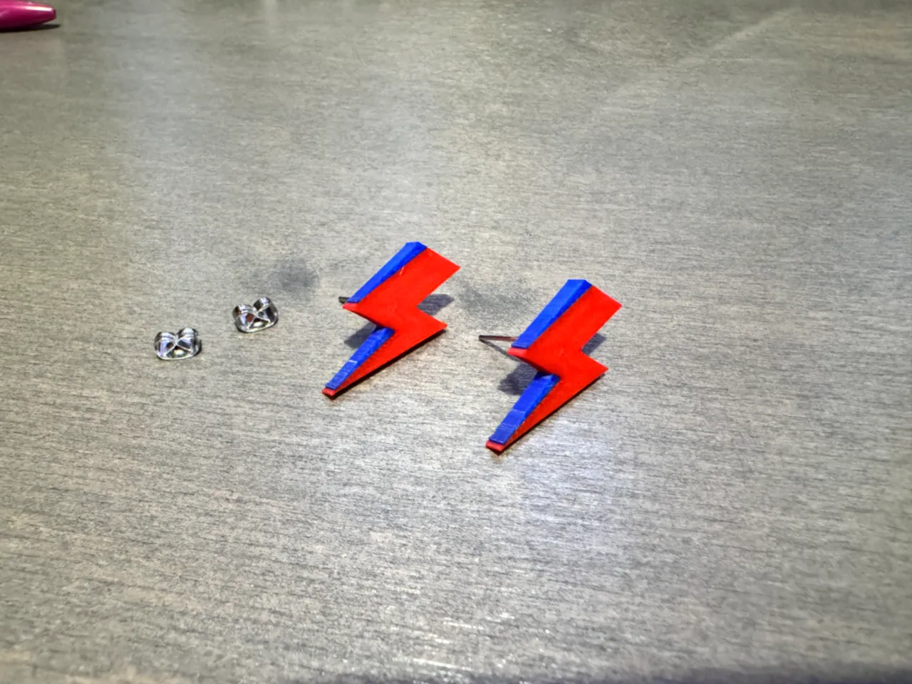David Bowie Style Lightning Earrings view 3