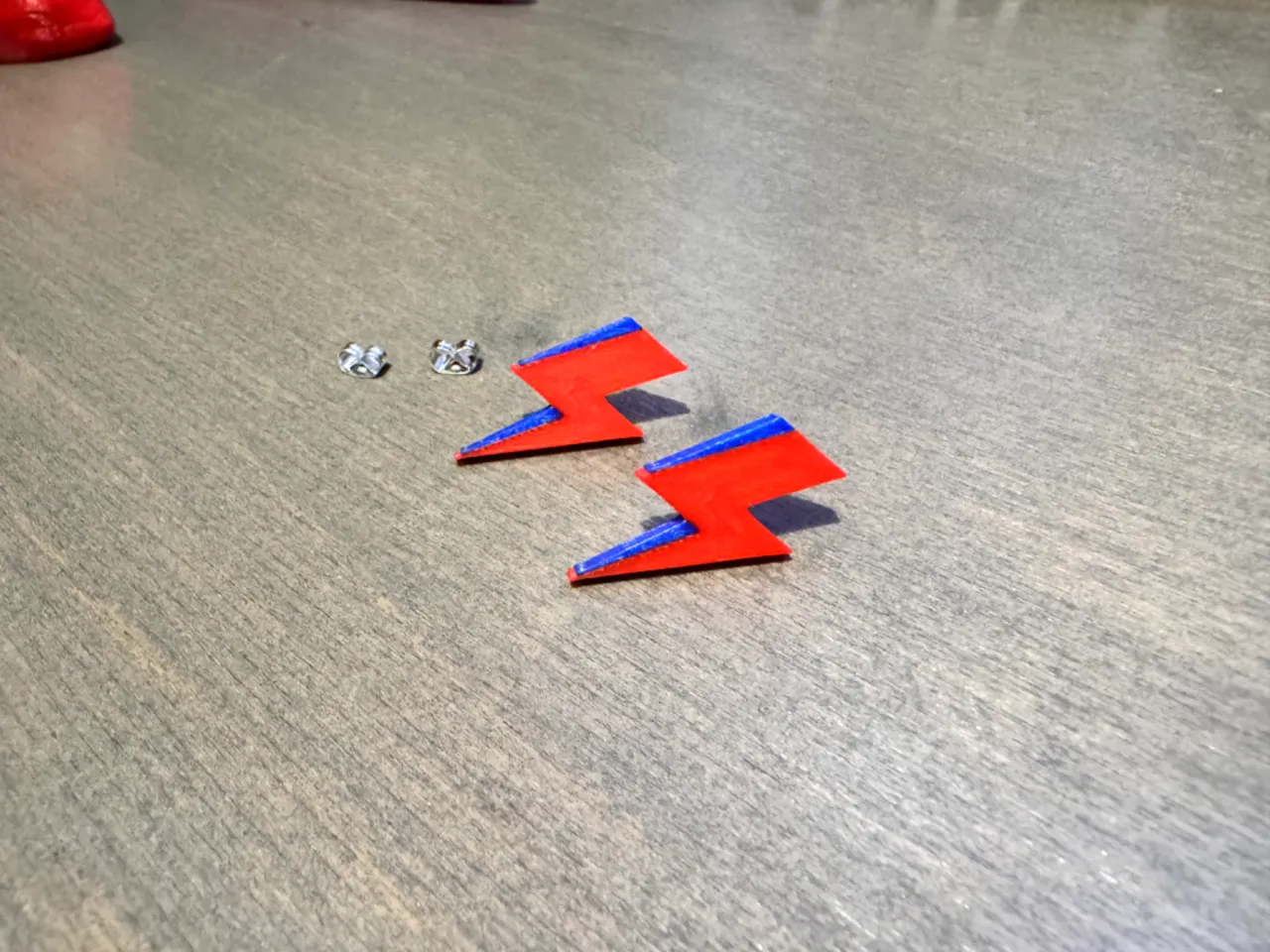 David Bowie Style Lightning Earrings view 4