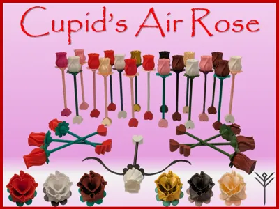 Cupid's Air Rose with Heart Nock Stand