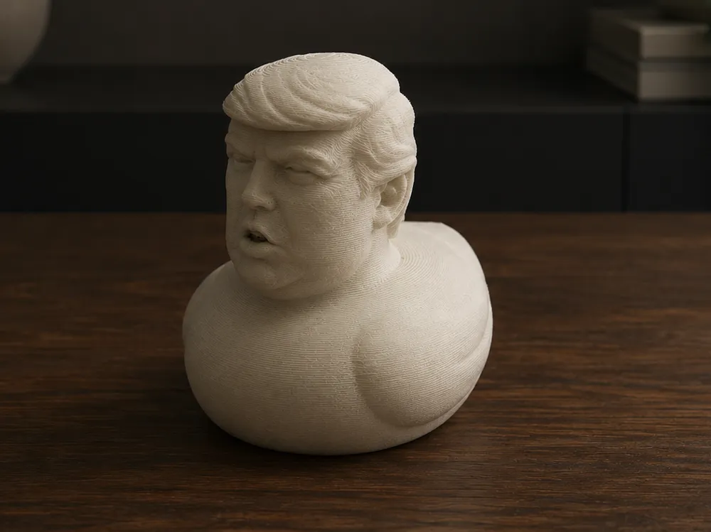 Modelo para impresión 3D: Donald Trump duck. Referencia del modelo original.
