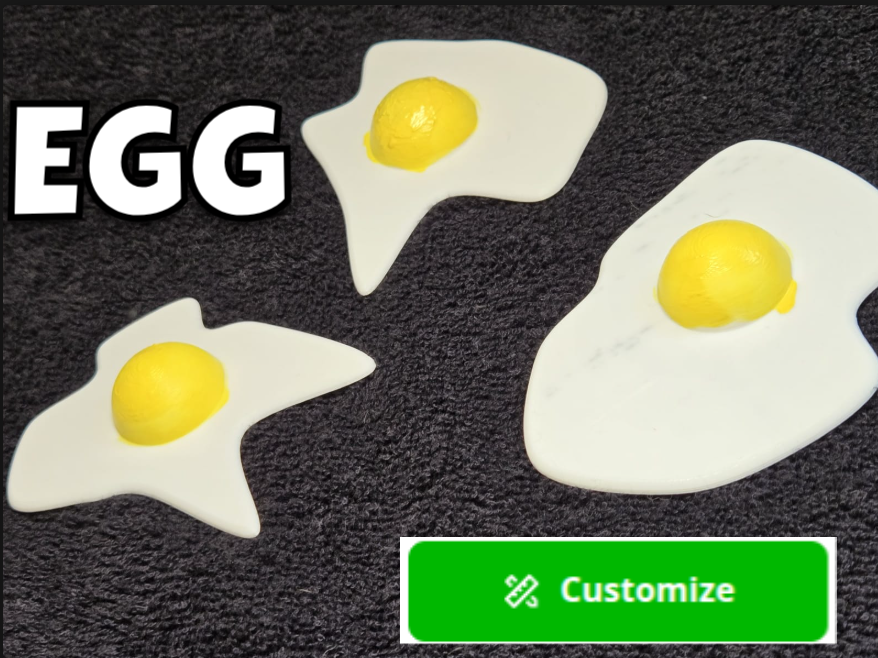 Fried Egg for Play Kitchen