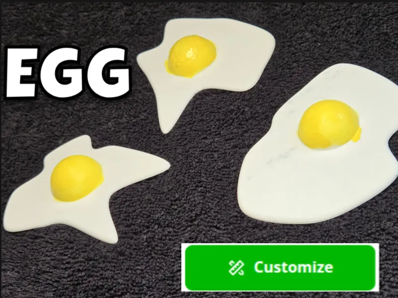 Fried Egg for Play Kitchen