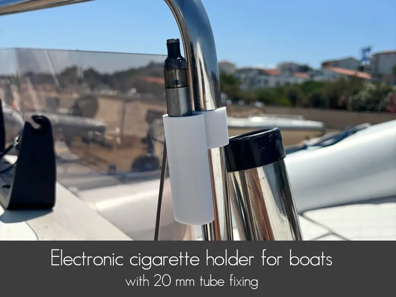 E-cigarette holder for boats with 20mm tube fixing