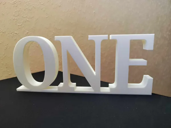 Panneau « ONE » décoratif