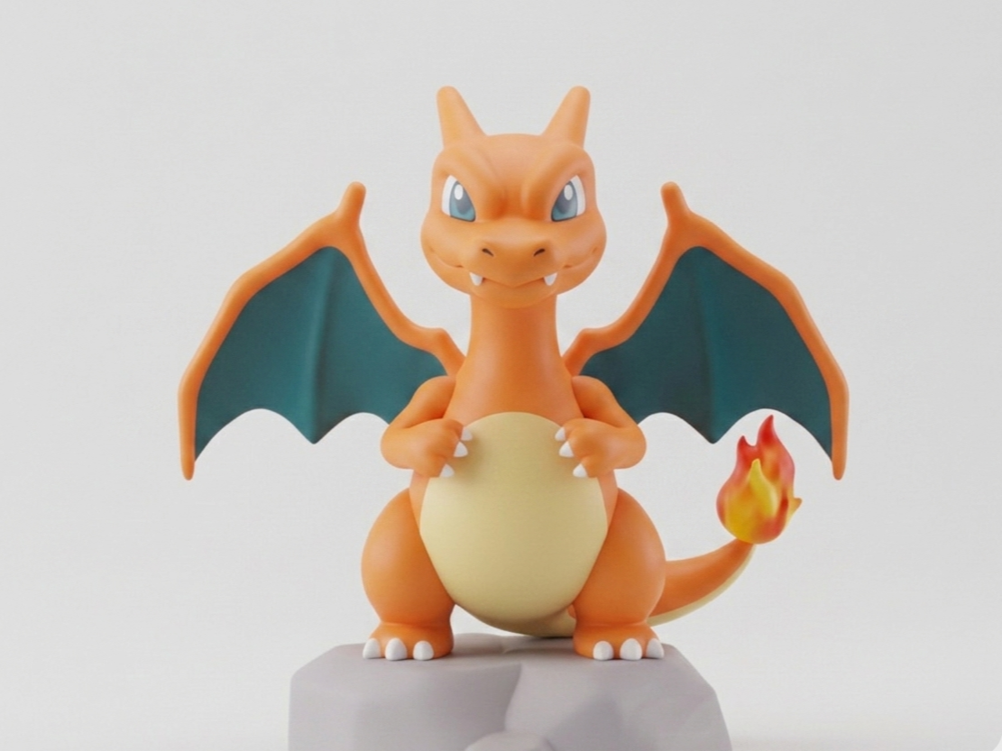 Pokemon charizard chibi monocolor
