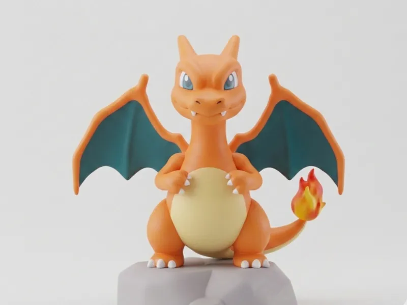 Pokemon charizard chibi monocolor