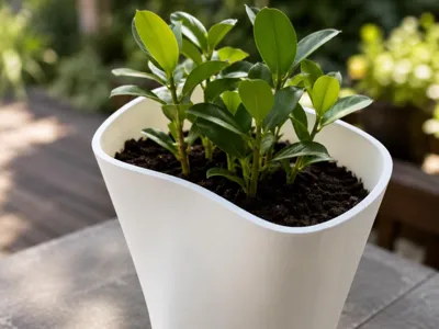 Asymmetric organic pot