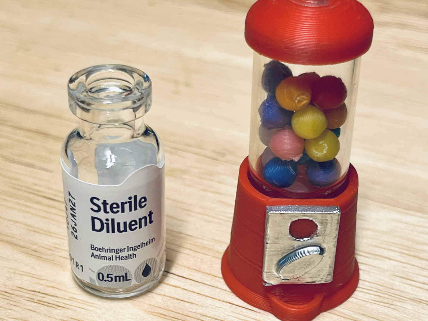 Recycled 1mL Vial - Gumball Machine Mini